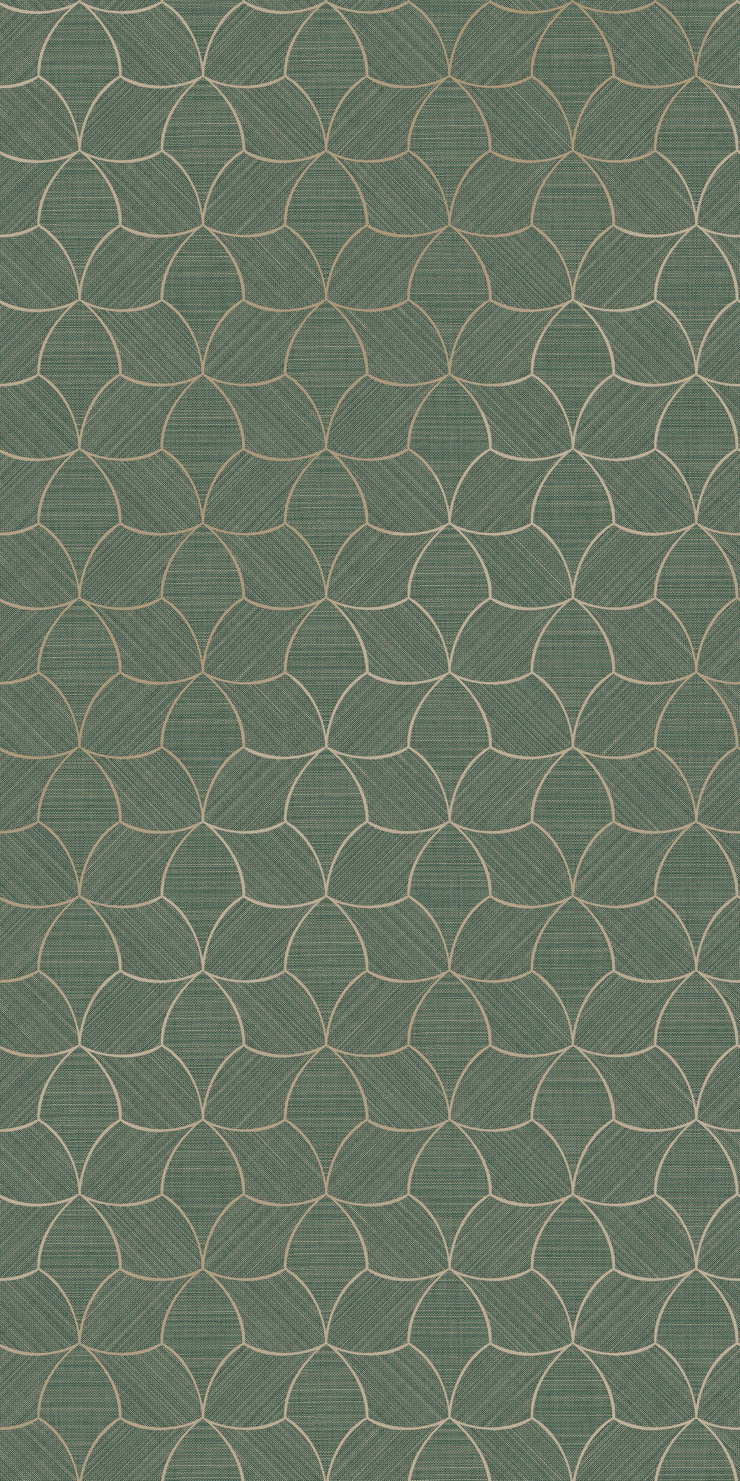 Casamance Tressana Céladon/Doré