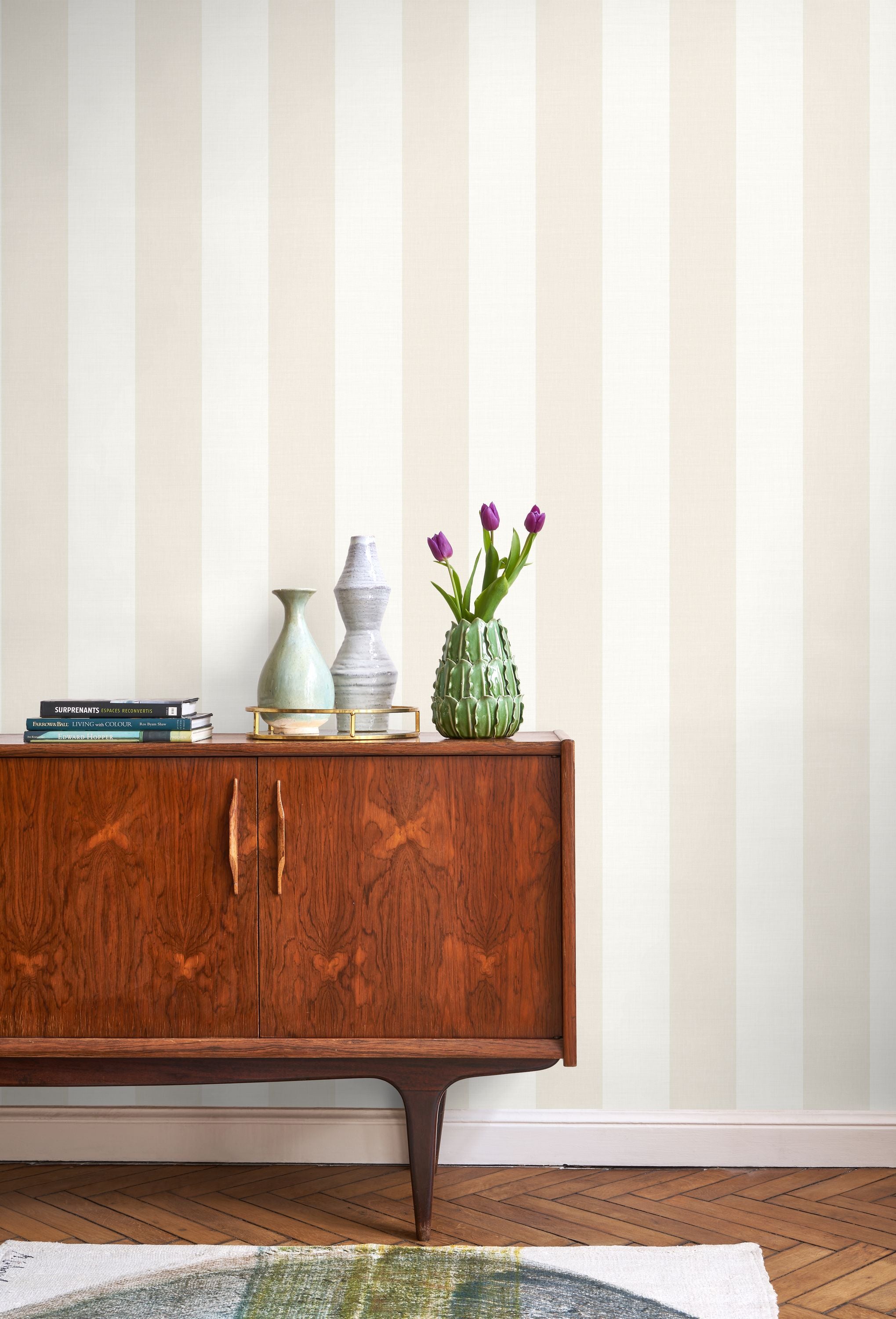 Casadeco - So Color 4 Rayure Blanc/B So Color 4