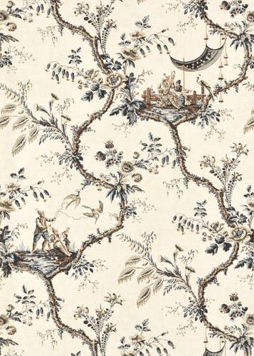 Zoffany - Emperor`s Musician Charco Arcadian Thames Wallpaper