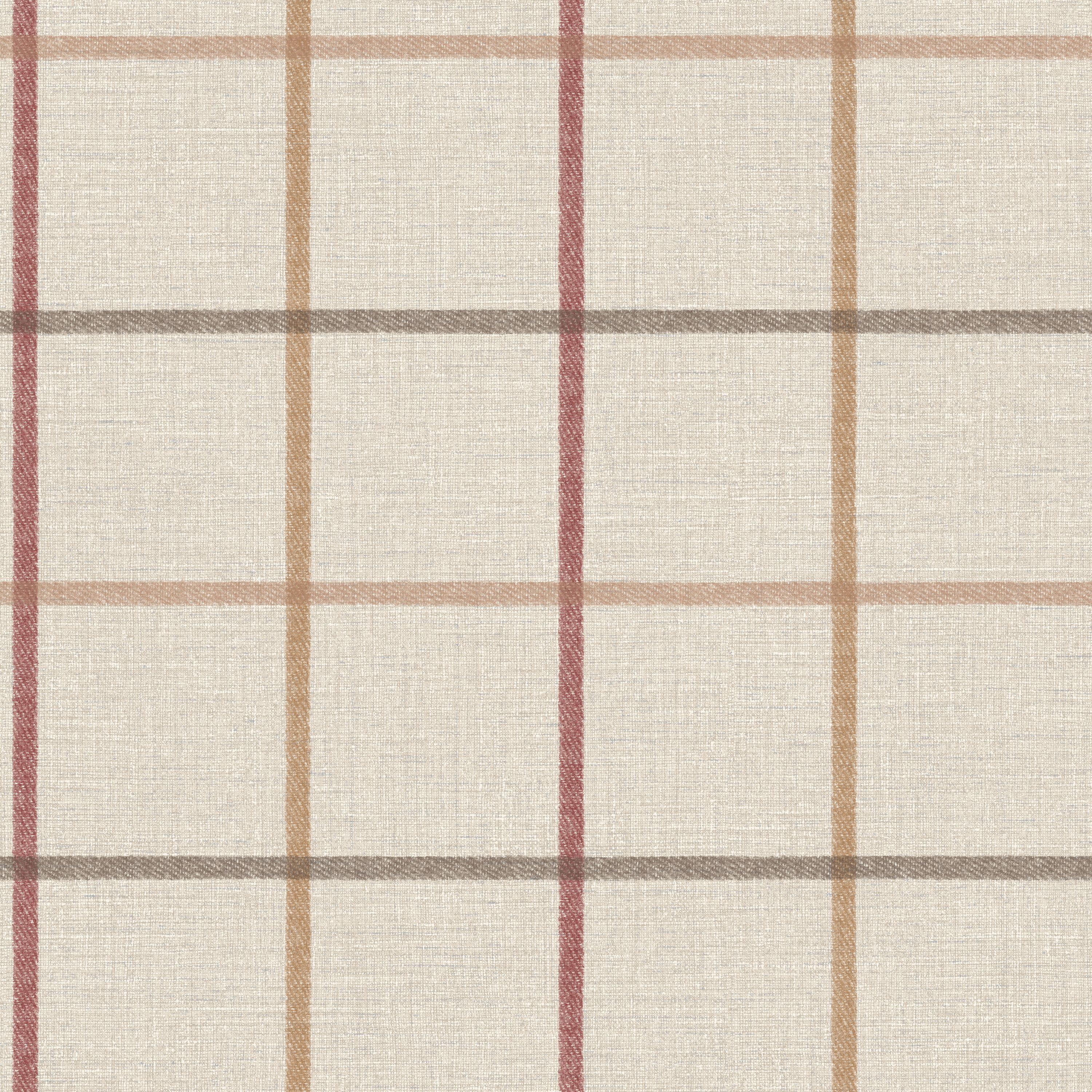 Casadeco - Smooth Grid Burgundy