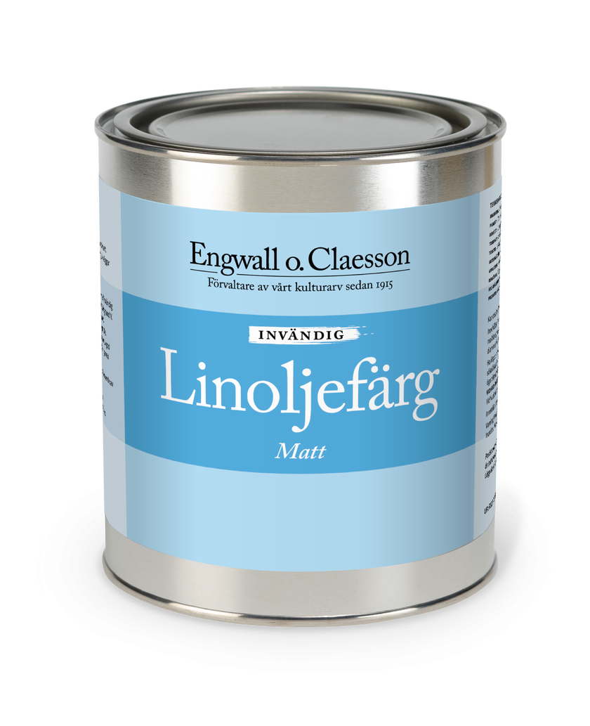 Linoljefärg invändig matt 5 L VIT