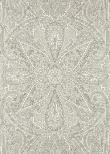 Zoffany - Grand Paisley Silver Cotswolds Manor Wallpaper