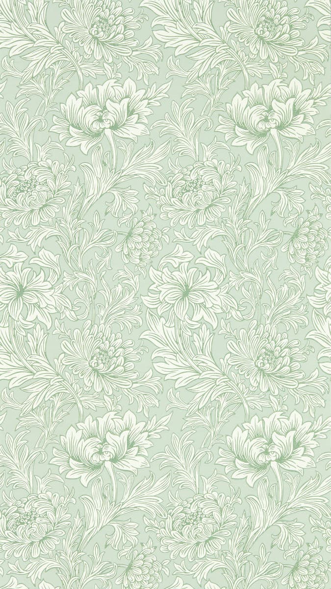 Chrysanthemum Toile Willo Simply Morris Wallpapers
