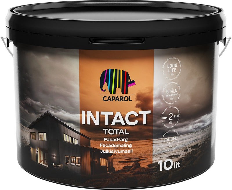 Fasadfärg Intact Total 10 L Svart