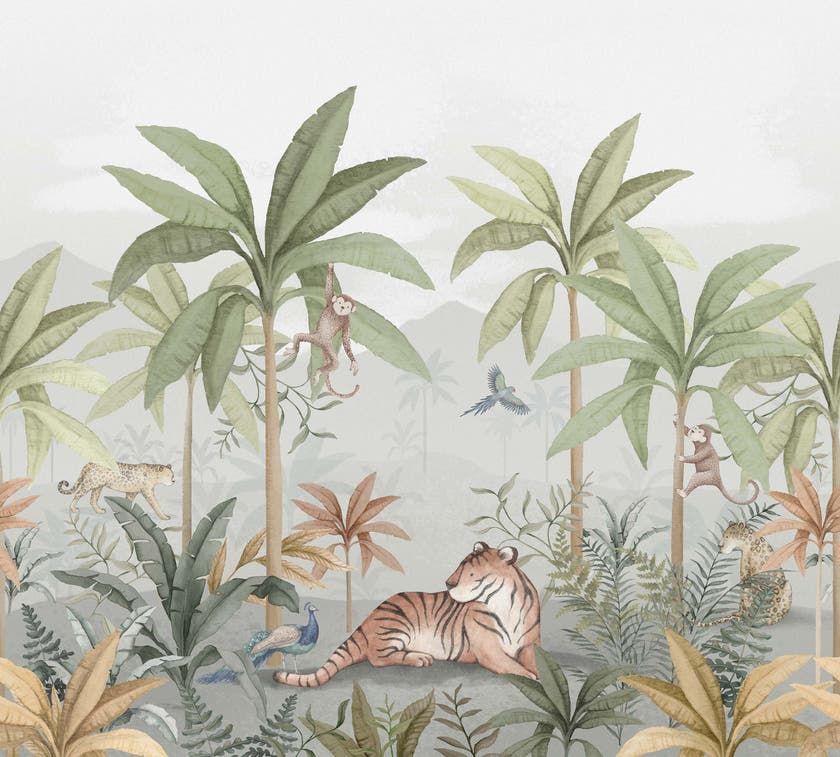 Boråstapeter - Wild Jungle Mural Newbie
