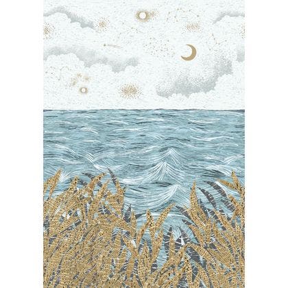 CALLISTO BLEU CIEL/DORE NUIT D'ORIENT