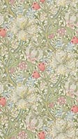 Golden Lily Green/Red The Craftsman Wallpapers