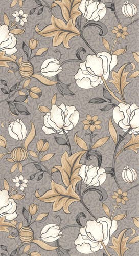 Casadeco - Isabella Taupe Fonce Arts & Crafts