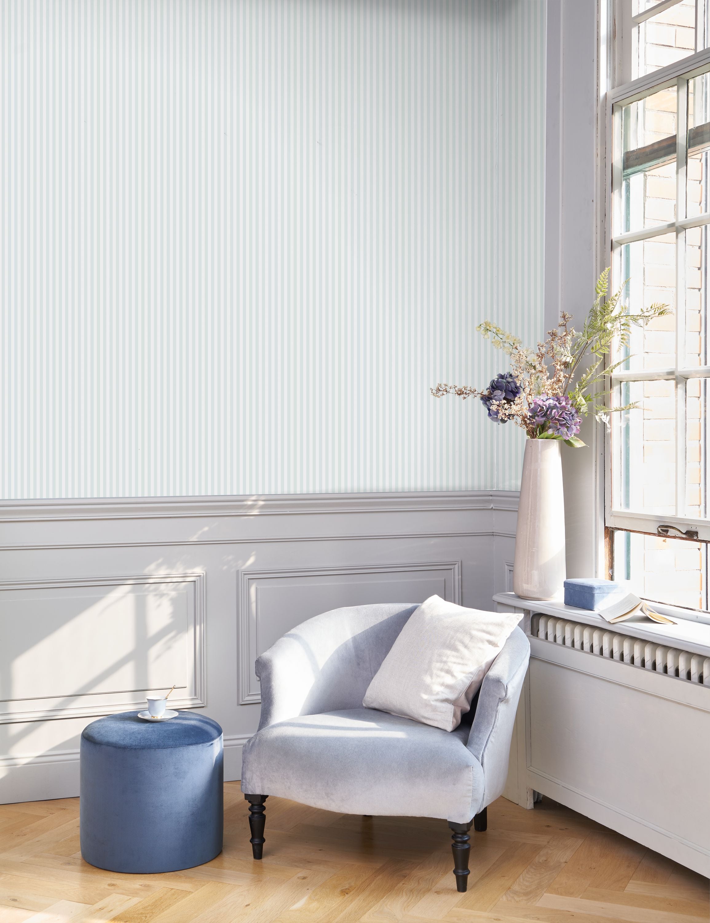 Casadeco - Rayures Bleu Once Upon A Time 2